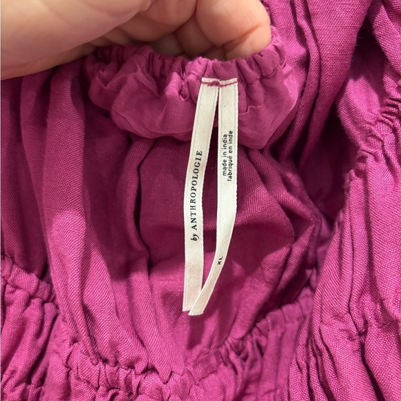 Anthropologie Fuchsia Backless Dress - Picture 3 of 4